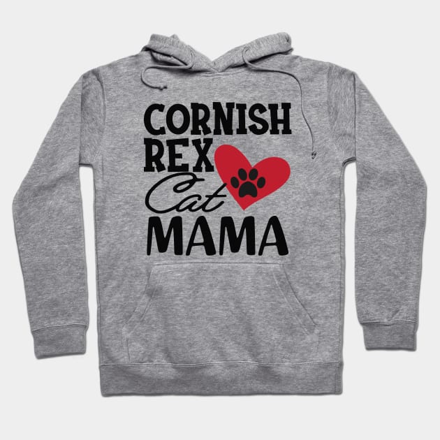 Cornish Rex Cat Mama Hoodie by KC Happy Shop